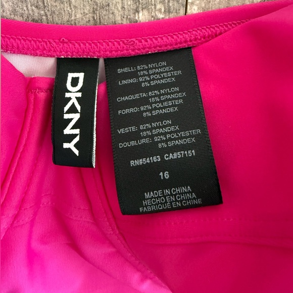 DKNY ORCHID Grommet Balconette Corset Underwire One-Piece Swimsuit, US 16 -NEW! - Picture 5 of 9